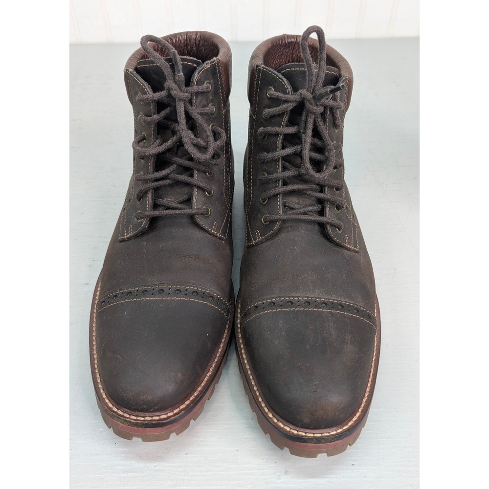 Warfield & Grand Presidio Brown Leather Cap Toe Dress Boots Mens Size 8.5 113806
